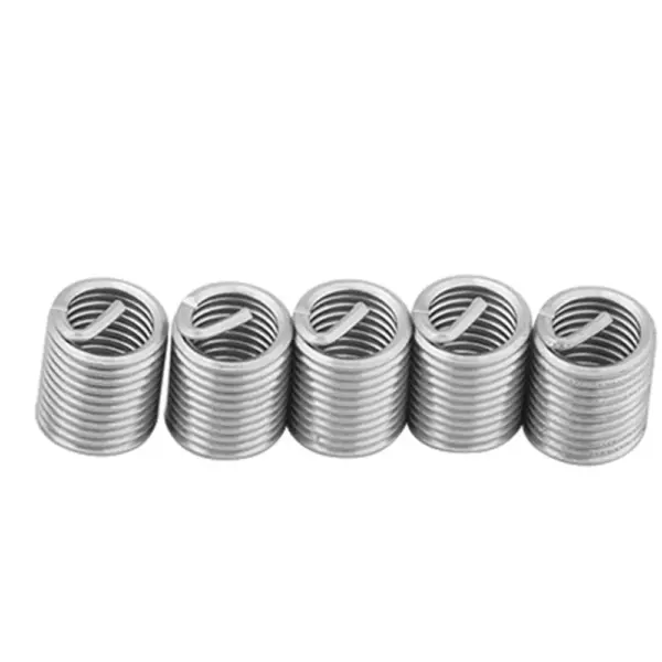 60 Pcs 304 Stainless Steel Wire Thread Inserts Metric M3-M12 Assortment Kit Helicoil Thread Repair Kit Screw Repair Sleeve