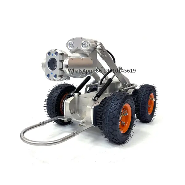 Sewer Pipeline  Teleinspection Detection Crawler Robot Camera for Pipes Video Inspection