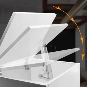 Lid Support Hinge Slow Lowering Gas Spring Gas Struts for Window Bed Cupboard Cabinet