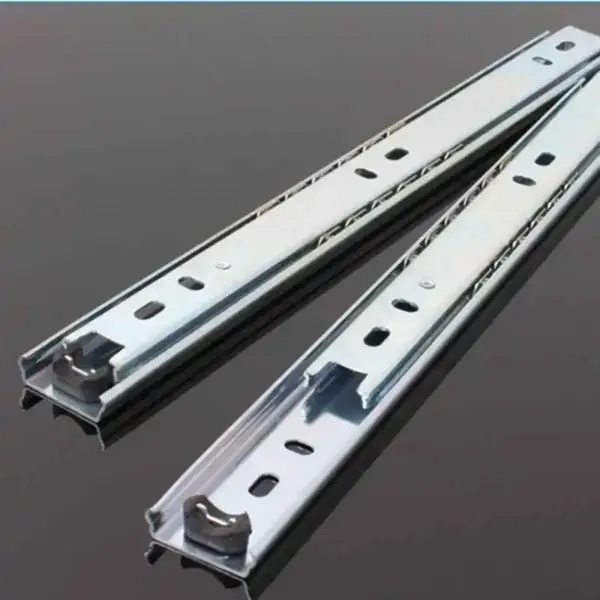 27mm Wide Two Section Track Ball Silent Drawer Slide Computer Desk Keyboard Slide 42mm Wide Three Section Drawer Slide Hardware