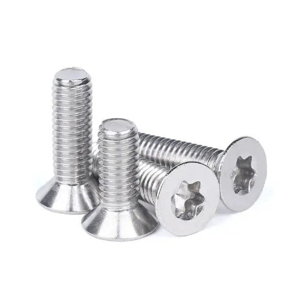 GB2673 316 Stainless Steel M3 M4 M5 M6 Torx Countersunk Head Bolt Six-Lobe Flat Head Security Screw