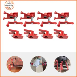 Wood Gluing Pipe Clamp| 4pcs 3/4"  Woodworking Clamps Set| Heavy Duty Cast Iron Quick Release Bar Clamps