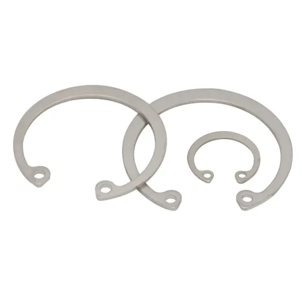 M8 M9 304 Stainless Steel 304SS DIN472 Spring Washer C Type Snap Retaining Ring For OD 8mm 9mm Internal Bore Shaft Circlip