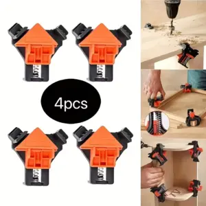 4pcs Right Angle Clamp 90 Degree Fixing Clips Picture Frame Corner Clamp Woodworking Hand Tool furniture photo reinforcement