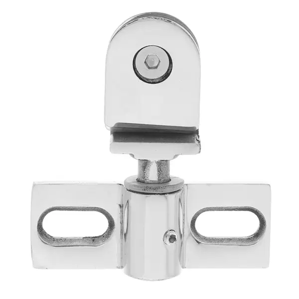 Stainless Steel Shower Door Pivot Hinge Cabinet Clip Glass Insert Bathroom Hardware Fixing Clamp Heavy Duty Metal Household