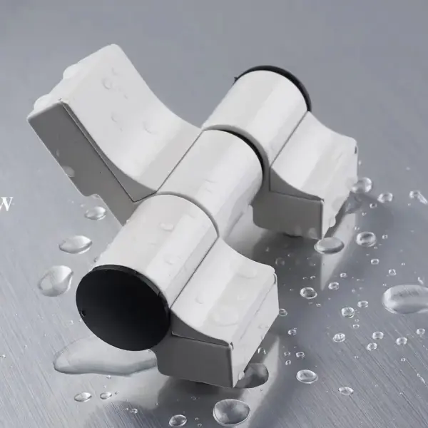 130kg Heavy Duty 3-Section 45 Degree Door Hinge, Soft Close Smart Hinges for Broken Bridge Aluminum Cabinet Wardrobe Bathroom, R