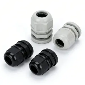 Wholesale Waterproof Cable Gland IP68 Nylon Plastic Connector for 3-6.5mm PG9 PG11 PG13.5 PG16 PG19 PG21 White Black
