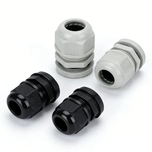 Wholesale Waterproof Cable Gland IP68 Nylon Plastic Connector for 3-6.5mm PG9 PG11 PG13.5 PG16 PG19 PG21 White Black