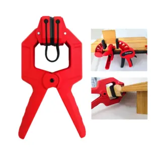 50mm Single Hand F Clamp High Hardness Engineering Plastic G Style Design Maximum Opening Ideal for Woodworking Model Aviation