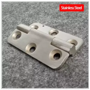 (2 pieces) 304 Stainless Steel Heavy-Duty Flat Folding Door Hinge for Industrial Machinery Equipment Load-Bearing