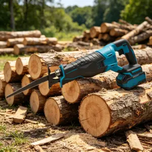 21V Lithium Cordless Sabre Saw Variable Speed Reciprocating Saw with Blades for Wood Metal Pipe Branch Cutting Power Tools