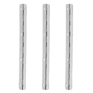 3 Pack Heavy Duty Long Hinge for Cabinet Doors Wooden Chests Piano Hinges Small Butt Hinges Furniture Hardware