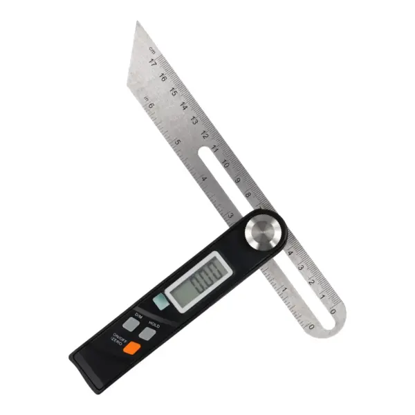 Precise Digital Protractor Angle Finder Metric and Imperial Units with 360 Degree Rotation and Engraving Scale
