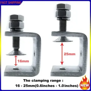 Especial 16PCS 16-25Mm Heavy Duty Woodworking Clamp Set 304 Stainless Steel C Clamp Tiger Clamp Tools For Welding/Carpenter