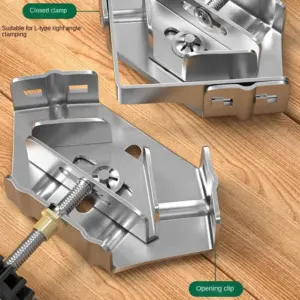 Stainless Steel Right Angle Clamp Quick Clip Sturdy Corner Clamp Locator Auxiliary Adjustable 90 Degree Fixing Clamp Welding