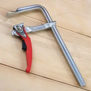 400x120mm Ratchet Arm Heavy Duty Bar Clamp - Strong Hand F Clamp for Welding, Cutting and Woodworking