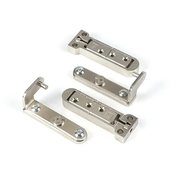 1 Set 3D Adjustable Heavy Duty Concealed Hinge Invisible Door Hinge with Top & Bottom Pivot for Wooden Interior Door