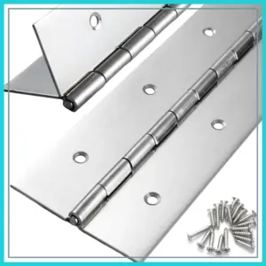 2 Pcs Heavy Duty Stainless Steel Piano Hinge 48" x 3" x 0.060" for Cabinet Door Toolbox Furniture