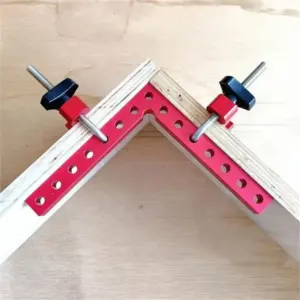 3 Pcs 90 Degrees Metal Clamps Fixed Right Angle Positioning Clip Aluminum Alloy Manual Corner Clamping Tools Ruler Positioner