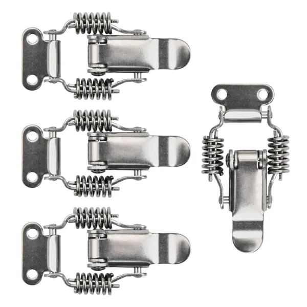 4PCS Toggle Latches Spring Loaded Clamp Clip Case Box Latch Catch Clamp Clip Hasps Suitcase Case Lock Buckle