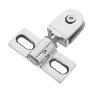 1Set Dual Direction Glass Shower Door Pivot Hinge Stainless Steel Thickened Clamp Heavy Duty Bathroom Glass Door Hardware