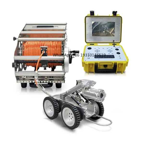 Electric Focusing Sewer Pipeline Oil Pipe Video Inspection Crawler Robot Camera