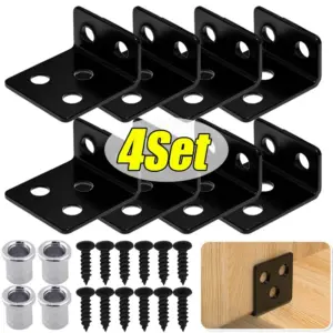 4/1Set Stainless Steel Cabinet Door Pivot Hinges Heavy Duty Concealed Door Hinges For Furniture Cabinet Wood Frame Hardware Tool