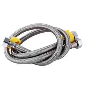 5 Pcs 1/2 Inch Plumbing Explosion-Proof Flexible Braided Hose 100cm 150cm 200cm Faucet Water Pipe For Kitchen Bathroom Plumbing