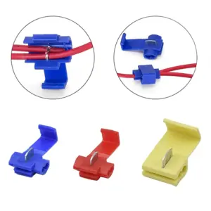 Auto Line Connector T Shape Wire Cable Connectors Terminals Crimp Splitter Car Audio Kit Quick Connection Clip Wire