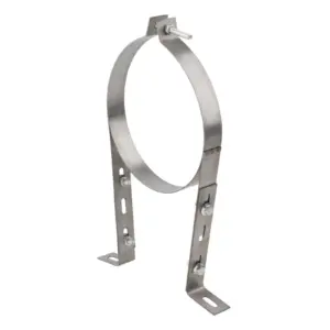 Chimney Pipe Wall Strap B Vent Pipe Bracket Holder Fixing Fireplace Parts Pipe Bracket Clamp for Outdoor Indoor Drainage Pipe