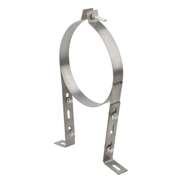 Chimney Pipe Wall Strap B Vent Pipe Bracket Holder Fixing Fireplace Parts Pipe Bracket Clamp for Outdoor Indoor Drainage Pipe