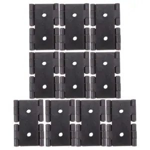 10Pcs Heavy Duty Iron Hinges for Wood Doors Windows Cabinets Wardrobes Folding Screens Vintage Decorative Security Hinges