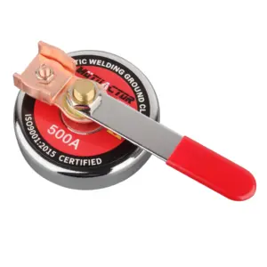 Magnetic Welding Ground Clamp Strong Gripping Quick Release Magnet Mount 500A Support Clamp Tools for Welding Cutting Factories