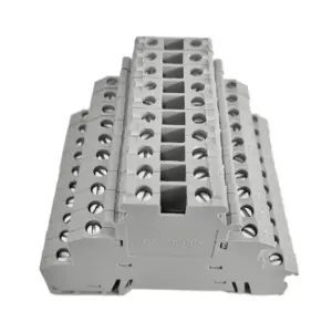 10Pcs DIKD1.5 DIN Rail Terminal Block | 3-Level Sensor Actuator Triple Wire Connector | Three-Layer DIKD-1.5 Conductor
