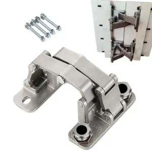 Hiddens Stone Gate Hinge Stainless Steel Multifunctional Large Opening Invisible Fire Hydrant Heavy Duty Built-in Door Hinge
