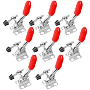 【A08I】8Pcs Toggle Clamp Adjustable Quick Release Toggle Latch Hold Down Clamp, 60 Lbs Stainless Steel Horizontal Clamps