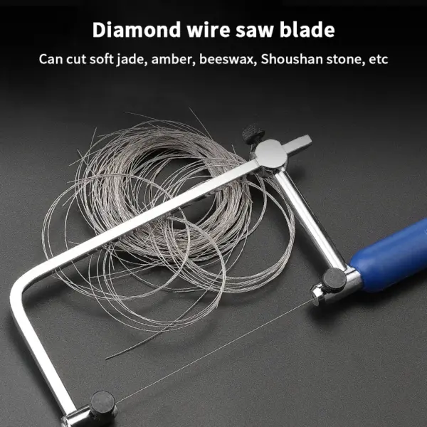 1M Cutting Wire Saw Blades Jade Metal Ceramic Cutting Supplies Hand Saw Blade Diameter 0.1mm-0.5mm Professional Hand Tools