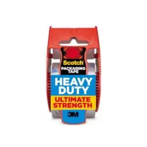 Heavy Duty Shipping Packing Tape Clear 1.88 in x 27.7 yd with Dispenser for Packaging Supplies Strong Adhesion Durable Transpar