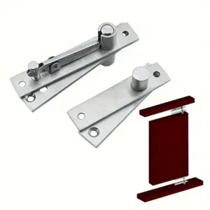 Stainless Steel Pivot Heavy Duty 360-degree Rotating Shaft Wooden Door Hinge Shaft Murphy Positioning Door Shaft Hidden Axis