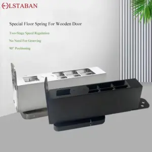 80kg Bearing Weight Wooden Doors No Digging Pivot Floor Spring Hinge Closer Swing Hydraulic Hidden Hinge Furniture Hardware