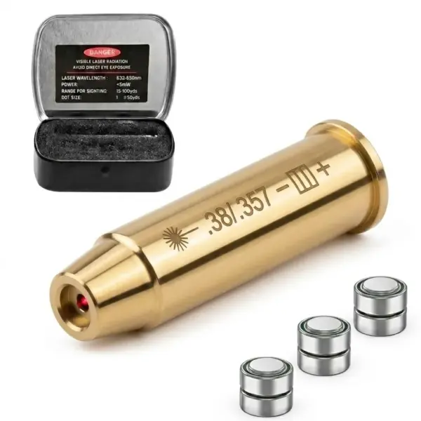 38SPL 357MAG Laser Bore Sighter .38 Laser Collimator .38SPL Laser Boresighter .357 Laser Boresighter