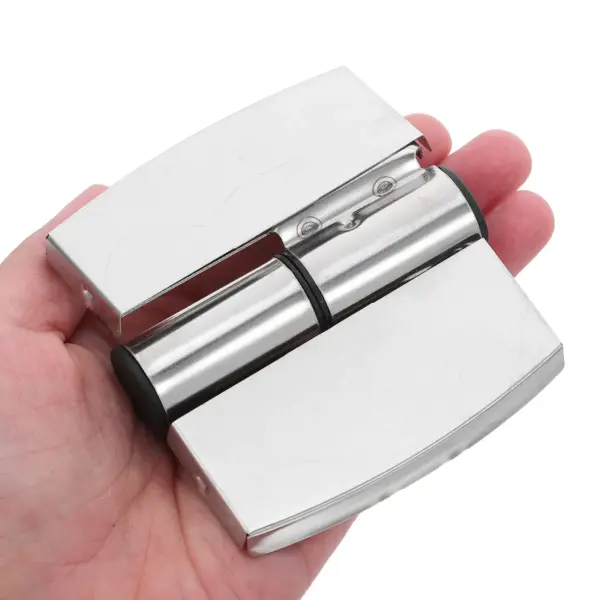 2Pcs Stainless Steel Folding Door Hinges Heavy Duty Concealed Bathroom Partition Hardware Glass Shower Door Hinges Quiet