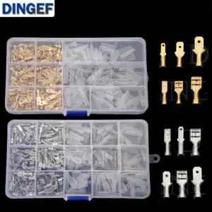 270PCS/box 2.8mm 4.8mm 6.3mm Crimp Terminals Insulated Seal Electrical Wire Connectors Crimp Terminal Connector Assortment Kit
