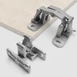 Stainless Steel Folding Hinge Heavy-duty Door Hinge Multifunctional Large Opening Door Hardware 1PC Invisible Stone Door Hinge