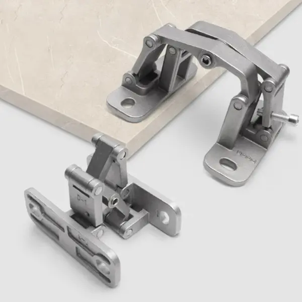 Stainless Steel Folding Hinge Heavy-duty Door Hinge Multifunctional Large Opening Door Hardware 1PC Invisible Stone Door Hinge