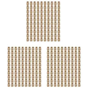 ELEG-300Pcs M3 Thread Knurled Brass Threaded Heat Set Heat Resistant Insert Embedment Nut For 3D Printer