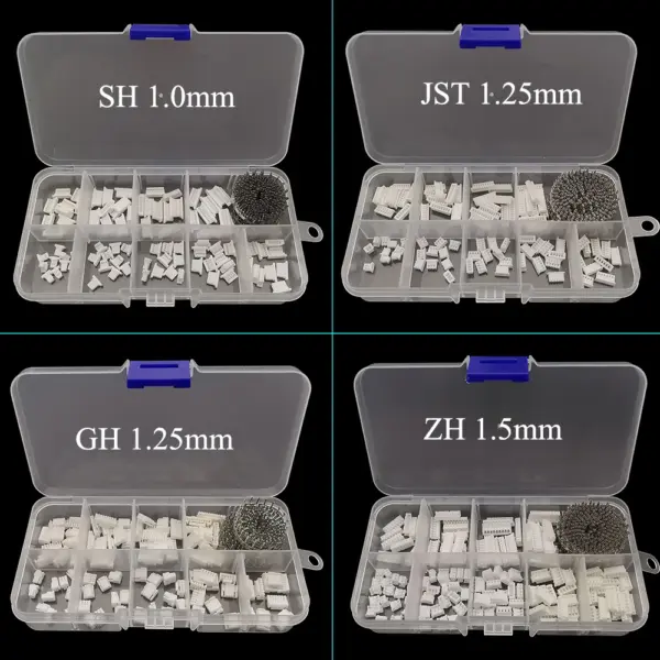 540Pcs/Box SH 1.0mm/JST 1.25mm/GH 1.25mm/ZH 1.25mm Connector Kit Housing Crimp Terminal 2/3/4/5/6/7/8/9/10Pin Pin Header Socket