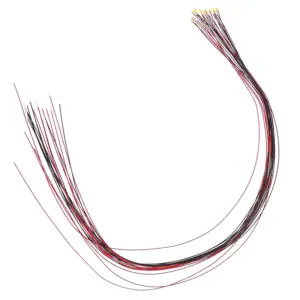 10Pcs 20cm t0603wm soldered micro litz wired leads warm white smd led 0603