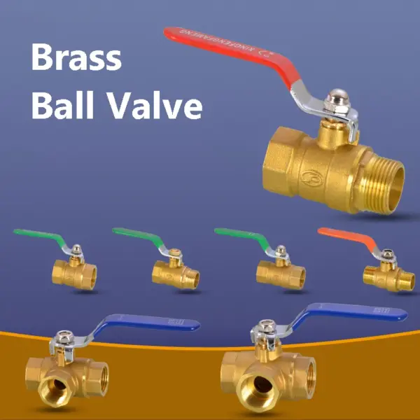 Brass Long Handle Ball Valve for Air Compressor Water Gas Oil Shut Off Valve Threaded Male To Female Plumbing Tap Ball Valve