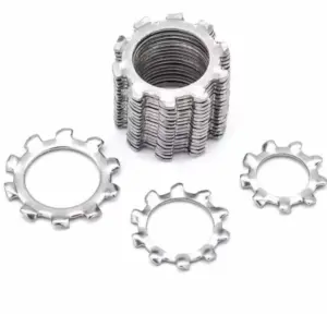 720pcs 304 Stainless Steel Spring Washers M3 M4 M5 M6 M8 M10 External Gear Washers Internal Gear Washers Gasket Sets Fasteners
